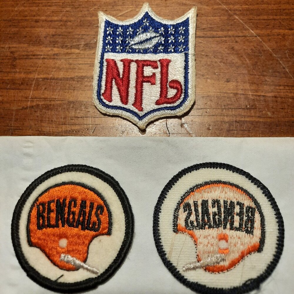 3 NFL BENGALS Patches